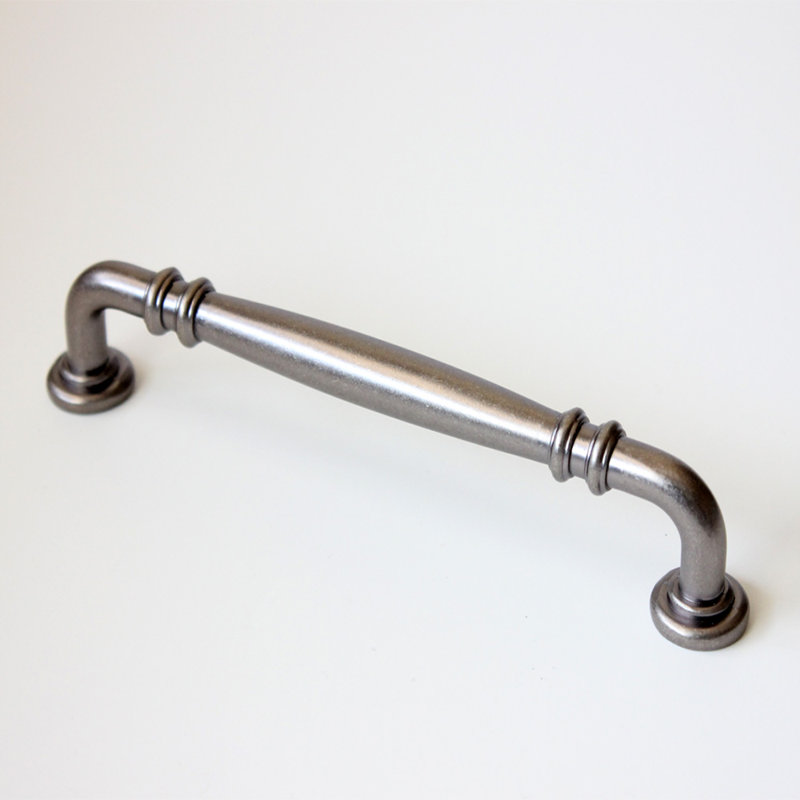 Poignée barre 4" centrée, Nickel satiné, 5"