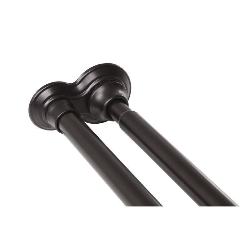 Tringle à rideau de douche réglable 72 po Utopia Alley, Bronze frotté à l'huile