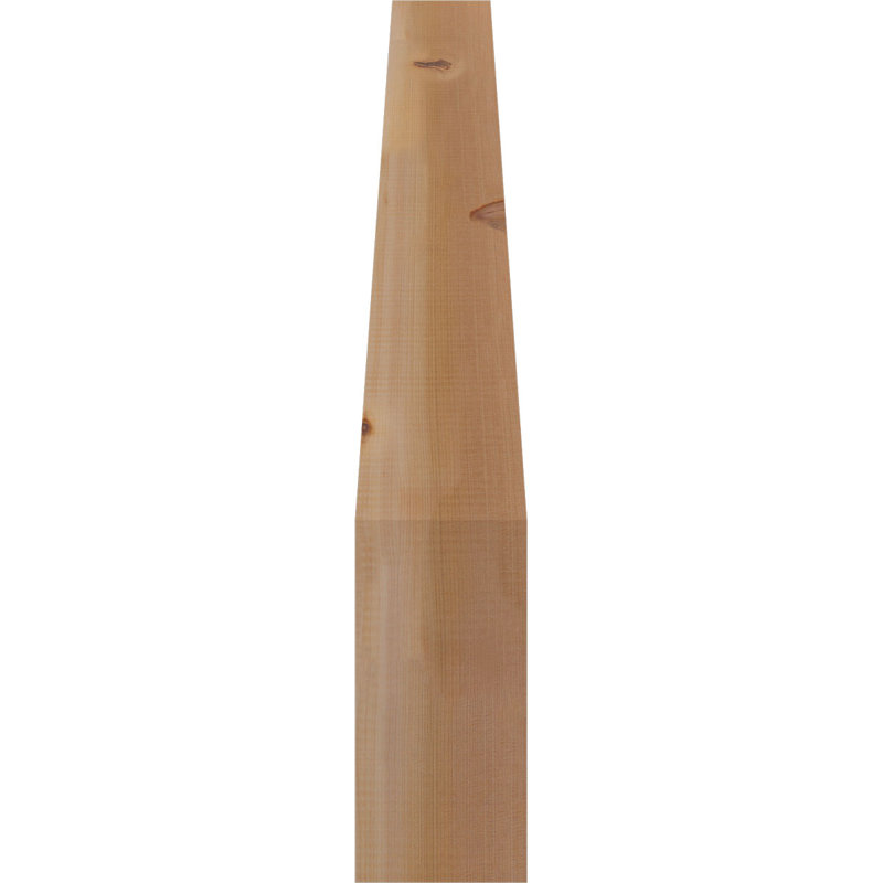 Attelle de genou Funston, Cèdre rouge, Lisse, H 36 po x l 5,5 po x P 30 po