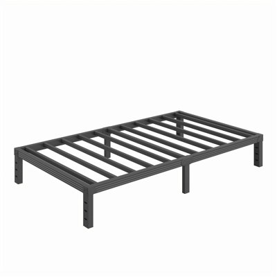 Structure de lit plateforme en métal H 12 po, aucun besoin de sommier