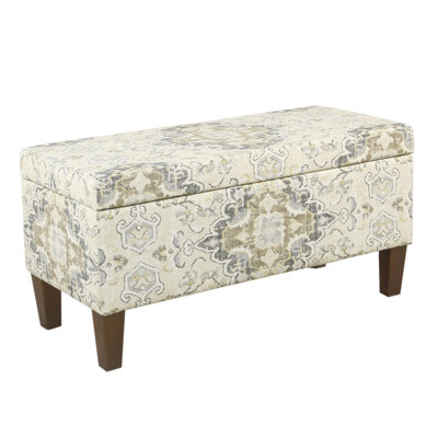 Auerbach Polyester Upholstered Storage Bench