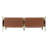 Wade Wood Framed Leather Patio Sofa