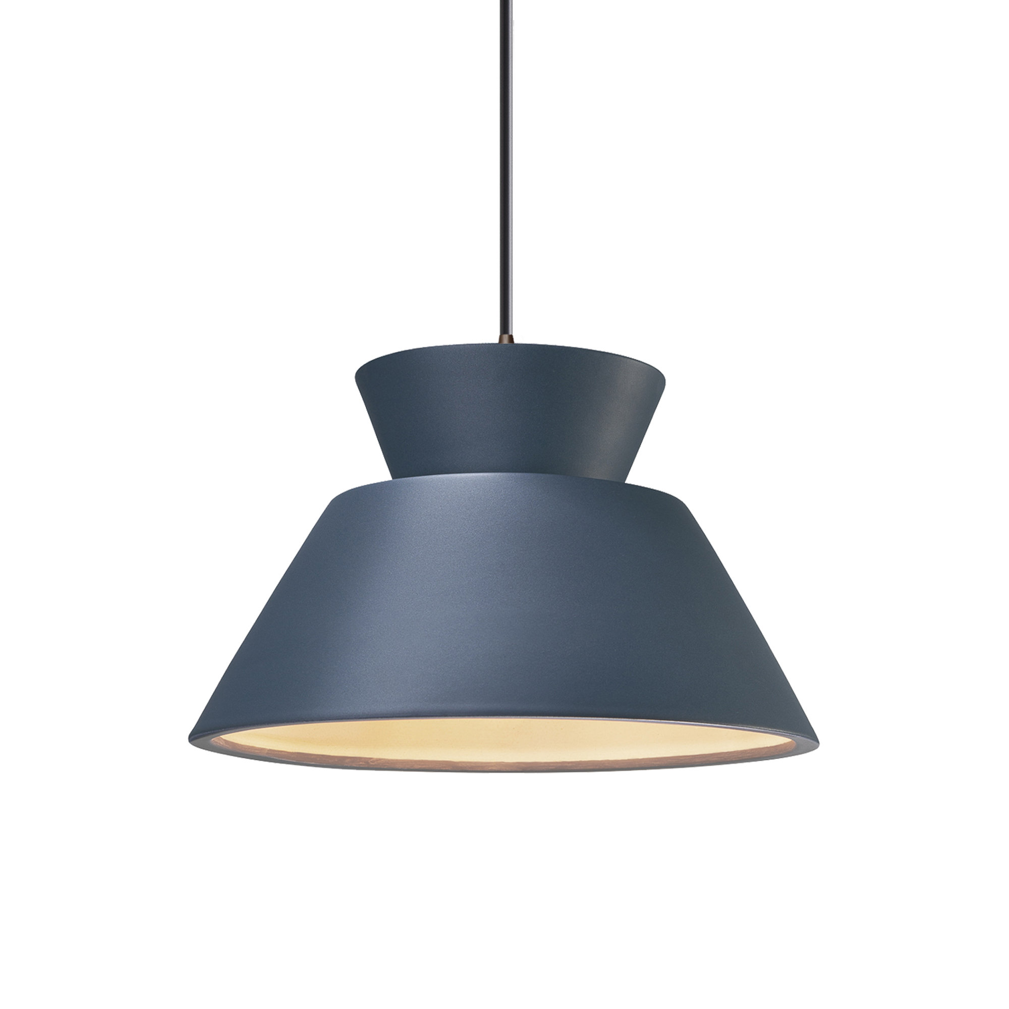 Logan 1 - Light Single Geometric LED Pendant, Midnight Sky, Dark Bronze, Incandescent