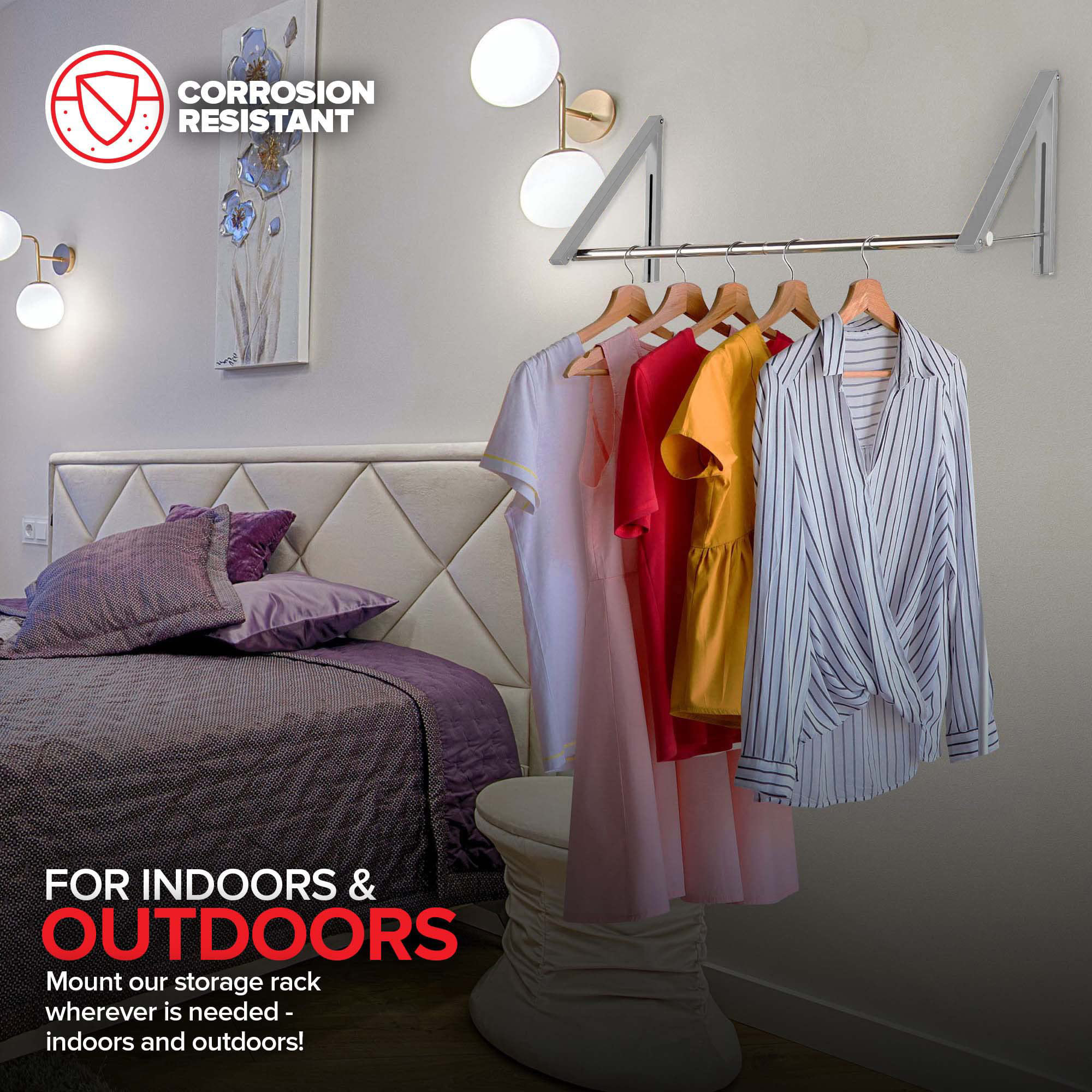 Brayden Studio Double Foldable Clothing Rack | Wayfair