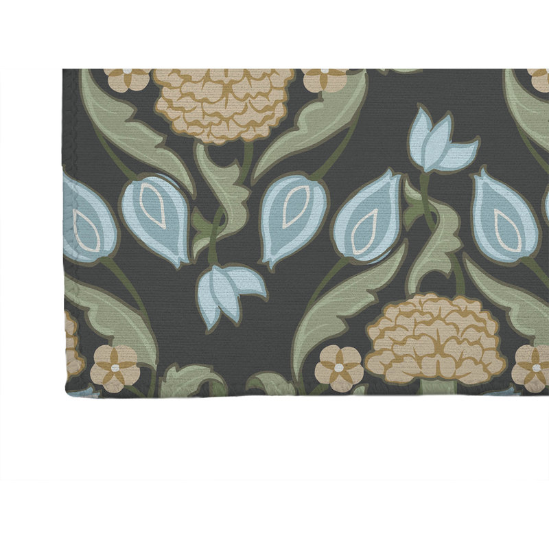 Piper Soft Step Outdoor Area Rug, Charcoal, Runner 8' x 2'6"