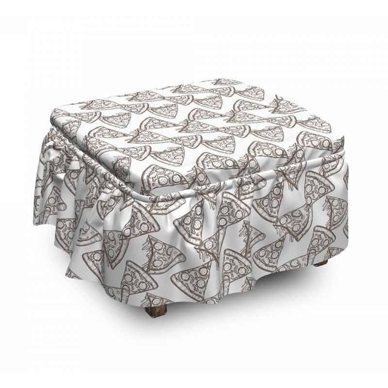 Housse pour repose-pieds en tranches de pizza simpliste