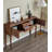Brown Rectangular Solid Wood Console Table-107230867
