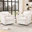 Fauteuil d'appoint pivotant rembourré, méridienne pivotante à 360 ° avec coussins amovibles, tissu texturé, fauteuil moderne pour salon, chambre à coucher et coin lecture-150820217