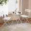 Ensemble de table bistro et chaises rondes en acier 3 pièces-133665452