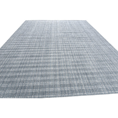 Hand Loomed Plaid Area Rug