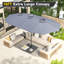 Grand parasol double 15 pi avec lumières solaires-1083733220