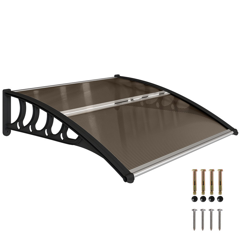 Outsunny Retractable, Brown