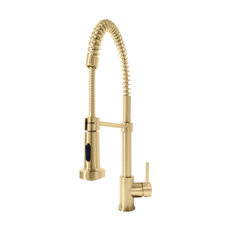 Champagne Bronze Pull-out Spray Kitchen Faucet