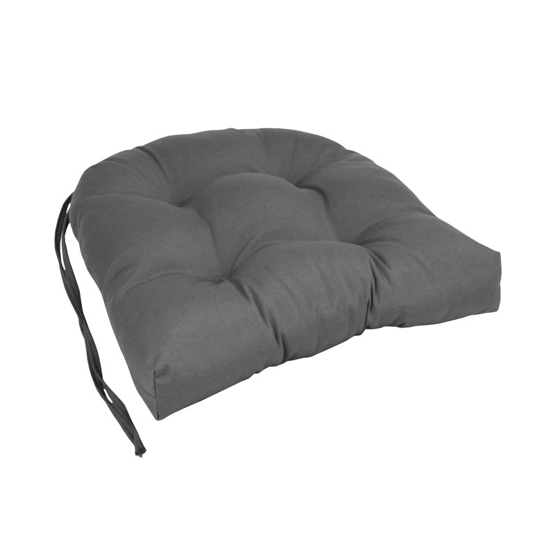 Outdoor 3.5'' Dining Chair Seat Cushion, Grey