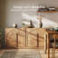Buffet modulaire 2 pièces avec tablette et 3 tiroirs, brun clair-1867338105