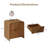 Valerica Nightstand with Charging Station-242349006