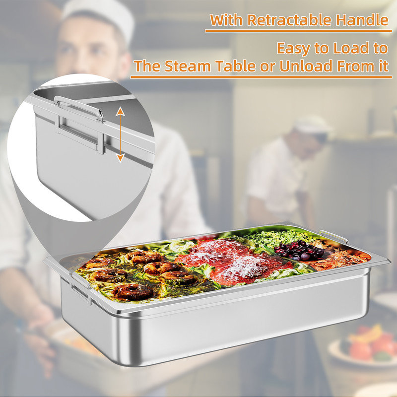 FXSGER Non-Stick Stainless Steel Roasting Pan