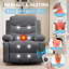 Fauteuil à bascule inclinable manuel surdimensionné, fauteuil oscillant pivotant à 360 ° avec porte-gobelet, fauteuil de massage et inclinable à chaleur-1995843477