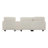 UNITED WE WIN L-type Multifunctional Corduroy Sofa with 4-seater Segmented Design, Cup Holder, USB Interface, Storage Box, Movable Console and Ottoman Style Storage Space-397205163