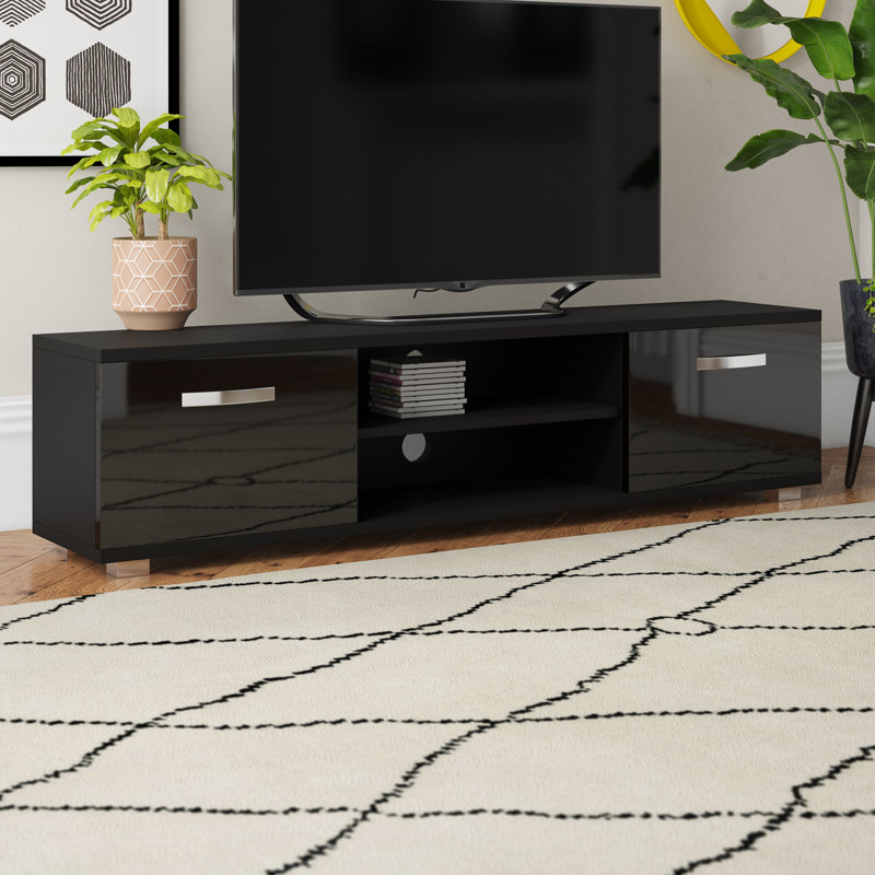 Muskoka TV Stand for TVs up to 70", Black, 38cm H x 160cm L x 40cm W