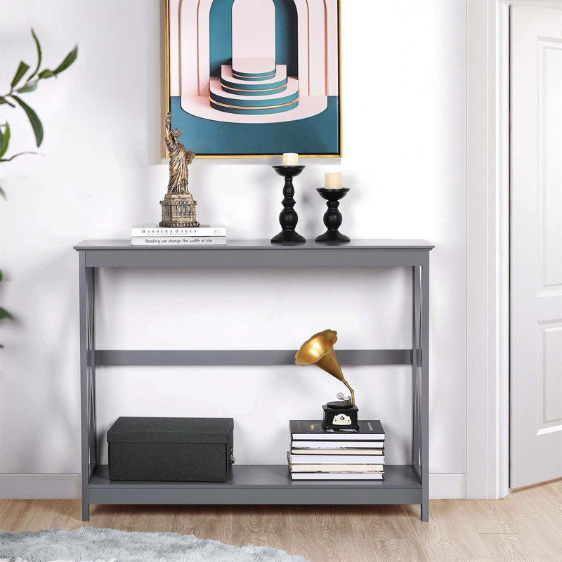 Annam 101cm Console Table, Grey