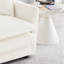 Ensemble de 2 chaises d'appoint rembourrées en chenille haut de gamme, chaises d'appoint de salon avec coussin décoratif-210517980
