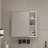 A White MDF Material Mirror Cabinet