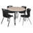 Kee Mobile Round Breakroom Table and Chair Set-73413271-93832262-93832257