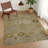 Machine Washable Indoor/Outdoor Chantille ACN2289 Damask Rug-184203038