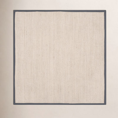 Marble Dark Gray Sisal Jute Rug