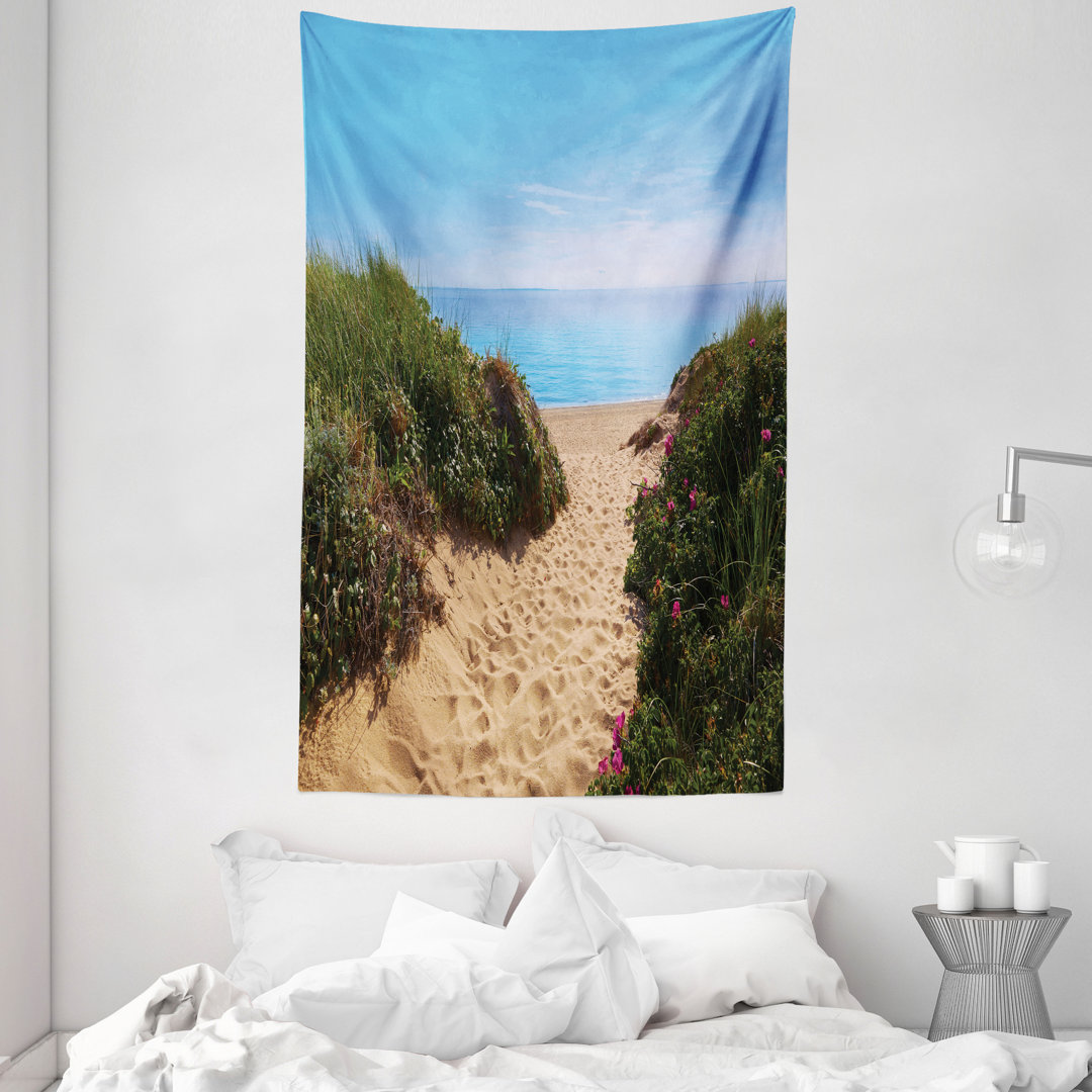 Wandteppich, Heringsbucht Strand, Multicolor