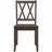 Solid Wood Double X Back Traditional Style Side Chair-99276437