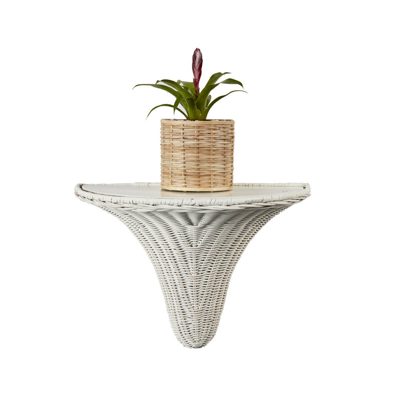 Amanda Lindroth Baytree Wicker Bracket, Tan