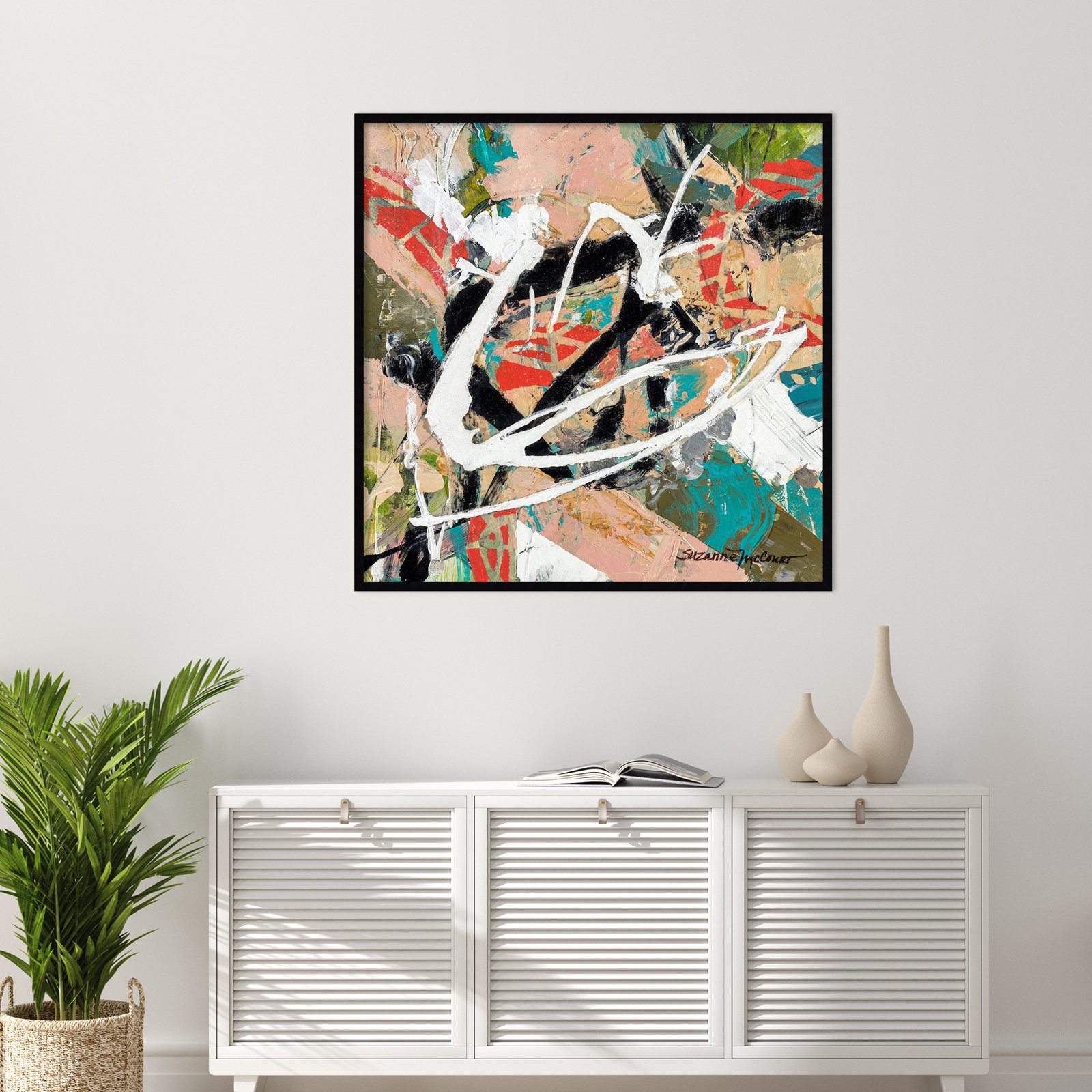 Sutter "Stacked" Print by Suzanne McCourt, 41" H x 41" W, Black