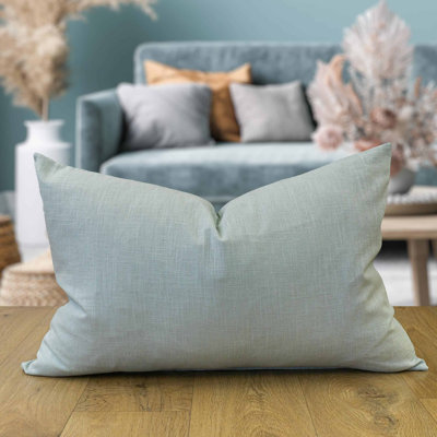 100% Linen Cushion Cover in Blue