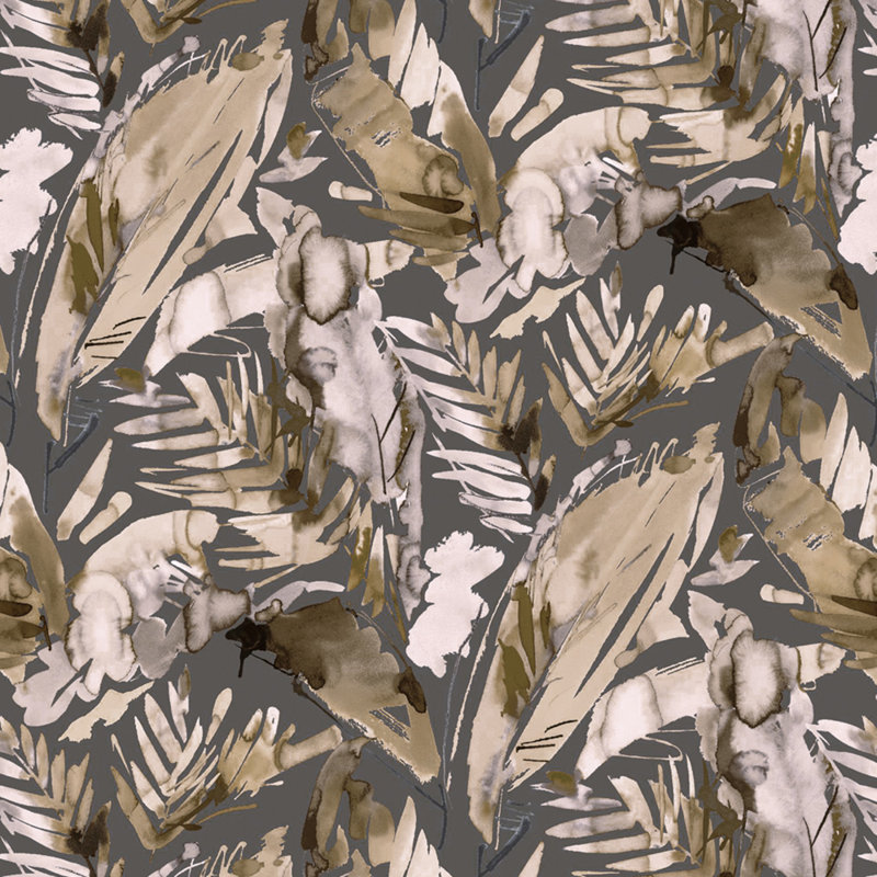 Tissu de lime Kassim, Gris / Brun