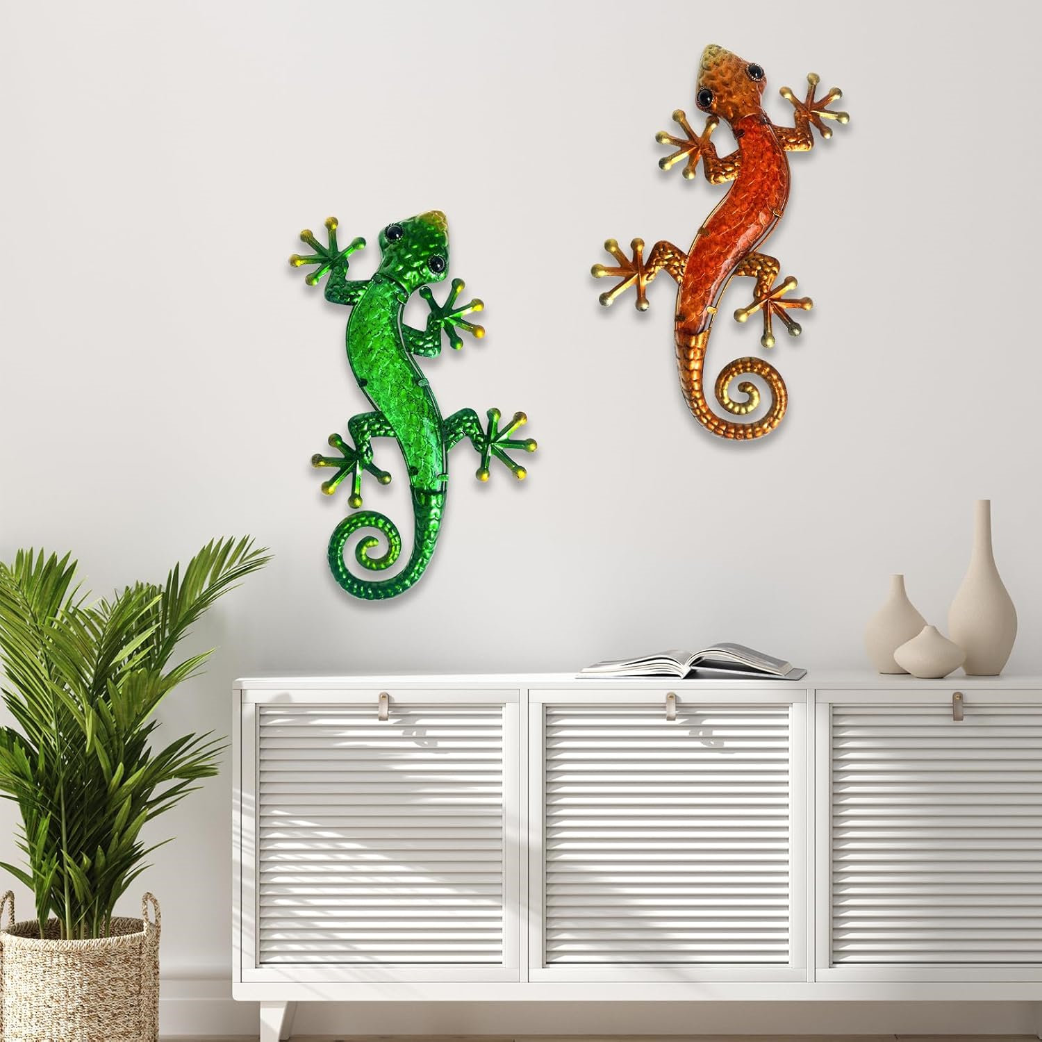 Metal Gecko Wall Art