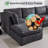 Eugenija 129" W Down Filled Modular Sectional-333316161