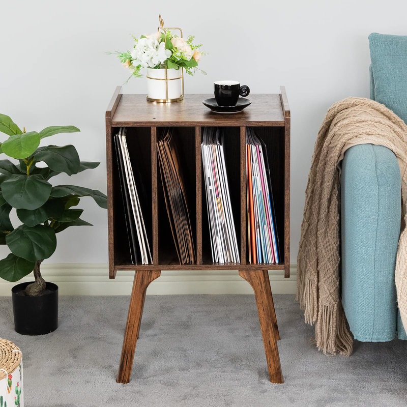 Record Player Stand, Brown