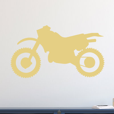 Décalcomanie murale silhouette de vélo à saleté