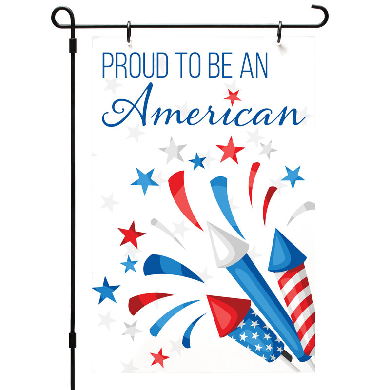 Drapeau de jardin Proud American
