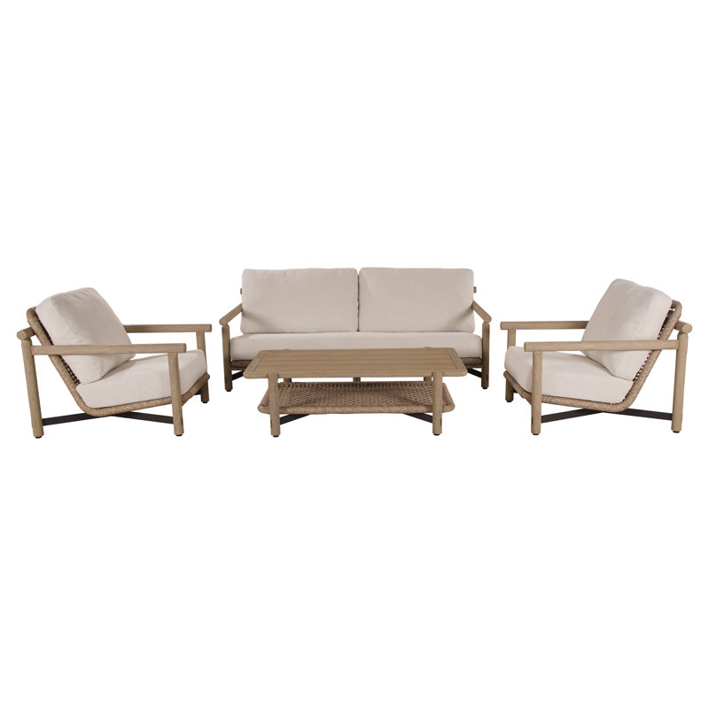 Inessa Teak Coffee Table, 57" x 32"