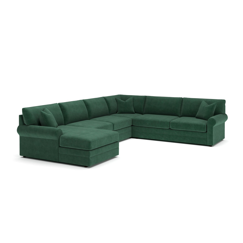 Comfy 4-Piece Sectional, Cruise Adrift, Classic Indigo