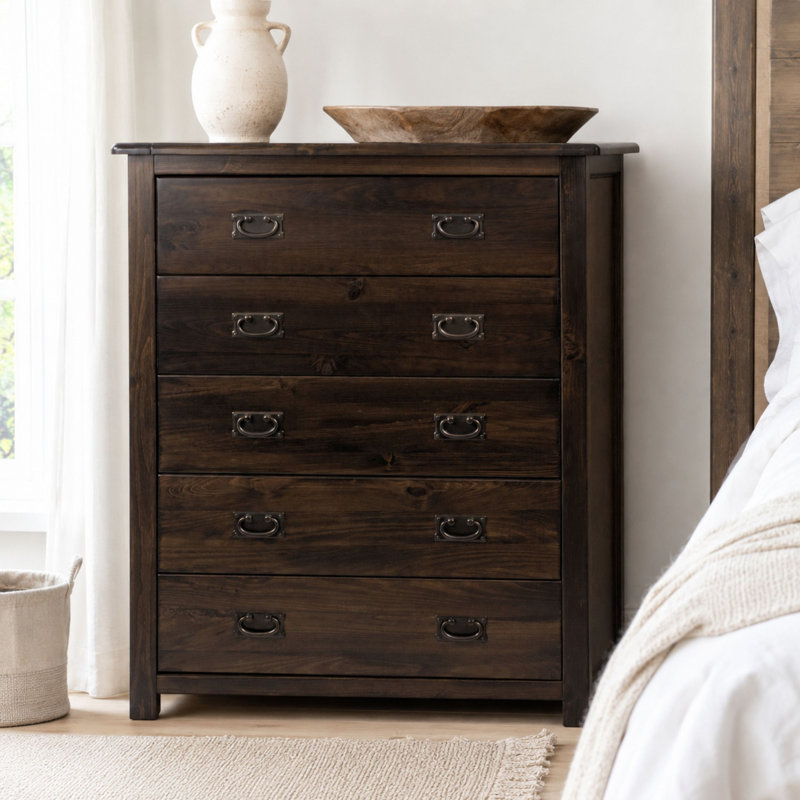 Somerville 90cm W 5 - Drawer Chest of Drawers