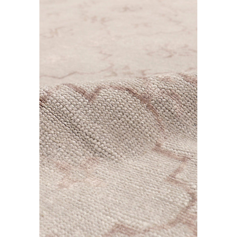Hand Woven Cotton and Wool Area Rug, Rectangle 9'3" x 12'3"
