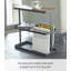 Tower Yamazaki Home Side Table With Storage Tier Shelves Narrow, Narrow Wooden And Metal End Table-1121121686