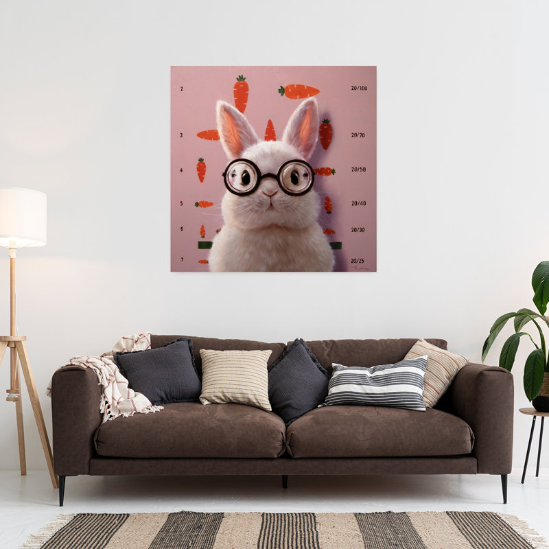 Art visuel de lapin Urban Forest, H 36 po x l 36 po