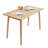 Solid Wood Dining Table Small Rectangle Kitchen Table For Small Spaces, 47" Mid Century Modern Natural Wooden Dinning Tables, Solid Wood Desk Oak Dinner Tables For Dining Room, Kitchen
