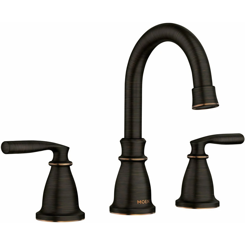 Moen Hilliard Widespread Bathroom Faucet with Pop-Up Drain Assembly and Duralock Technology