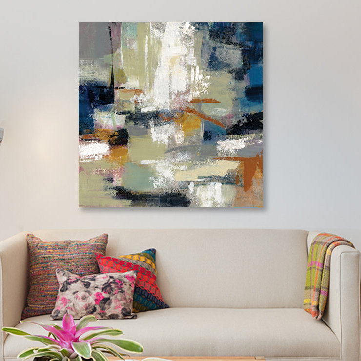 « full moon ii », reproduction d’impression sur toile tendue, H 26 po x l 26 po x P 1,5 po, Pas de tapis, Toile tendue